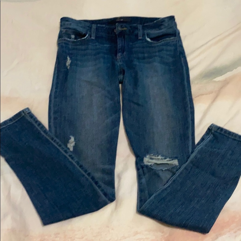 Joe’s slim distressed jeans